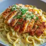 Crispy Chicken with Creamy Pasta Recipe
