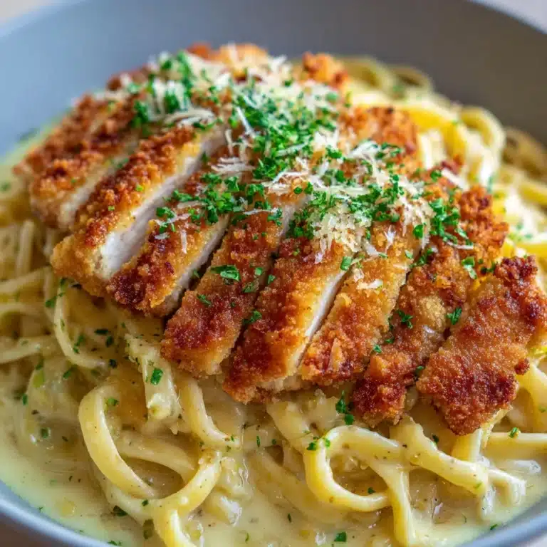 Crispy Chicken with Creamy Pasta Recipe