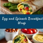 Egg and Spinach Breakfast Wrap Recipe