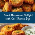 Crispy Fried Mushrooms with Cool Ranch Dip Recipe
