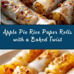Baked Apple Pie Rice Paper Rolls Recipe