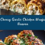 Cheesy Garlic Chicken Wraps Recipe
