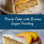 Peach Cake with Brown Sugar Frosting Recipe