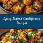 Sweet and Spicy Baked Cauliflower Recipe