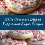 White Chocolate Dipped Peppermint Sugar Cookies Recipe