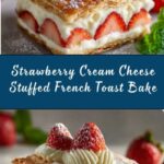 Strawberry Cream Cheese Stuffed French Toast Bake Recipe