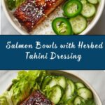 Salmon Bowls with Herbed Tahini Dressing Recipe