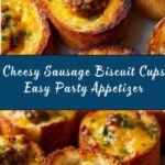 Sausage-Cheese Ball Biscuit Cups Recipe