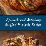Spinach and Artichoke Stuffed Soft Pretzels Recipe