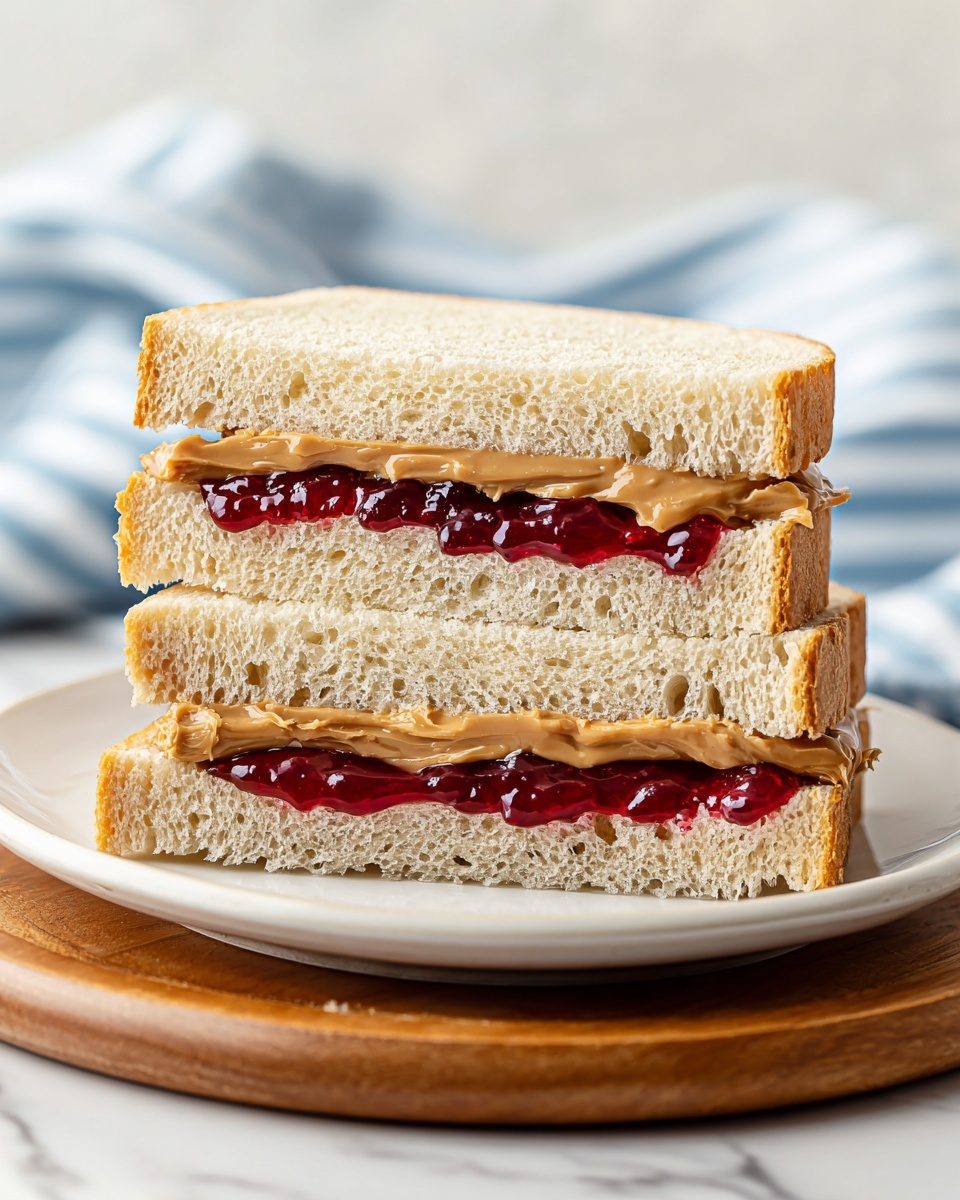 Classic Peanut Butter and Jelly Sandwich Recipe - Recipe Image