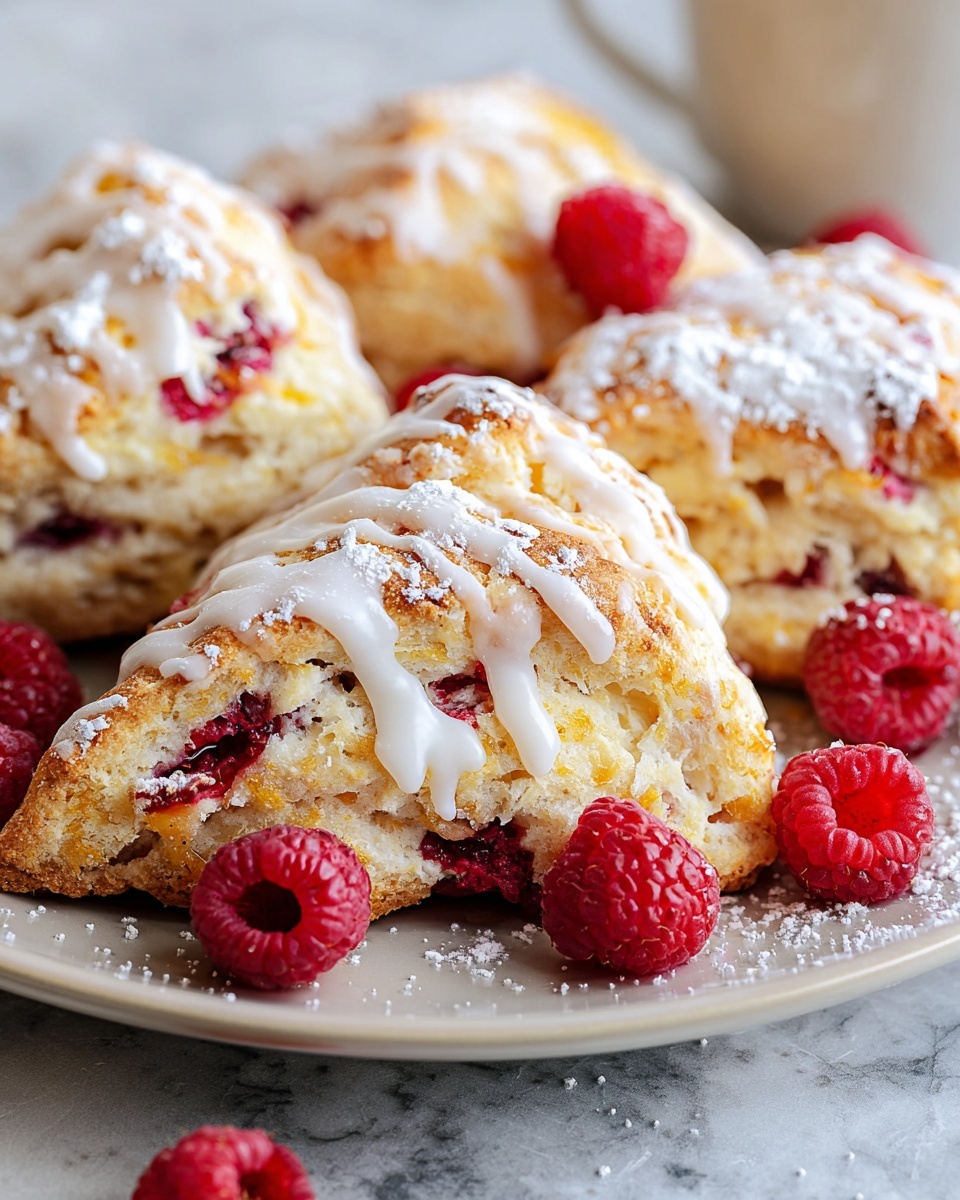 Lemon Raspberry Scones Recipe - Recipe Image