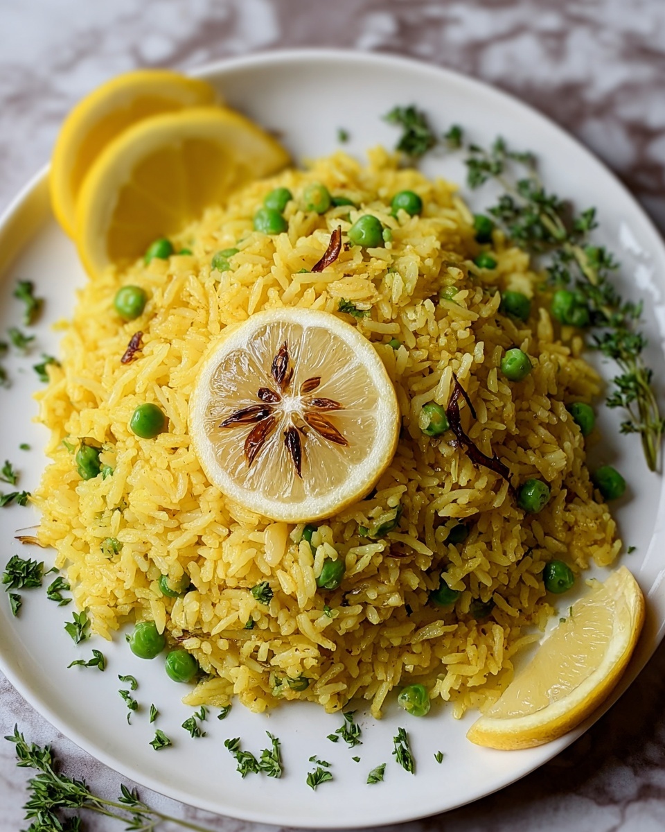Fragrant Spiced Mediterranean Lemon Rice Recipe - Recipe Image
