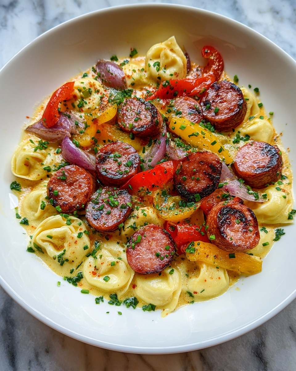 Grilled Kielbasa Tortellini Recipe - Recipe Image
