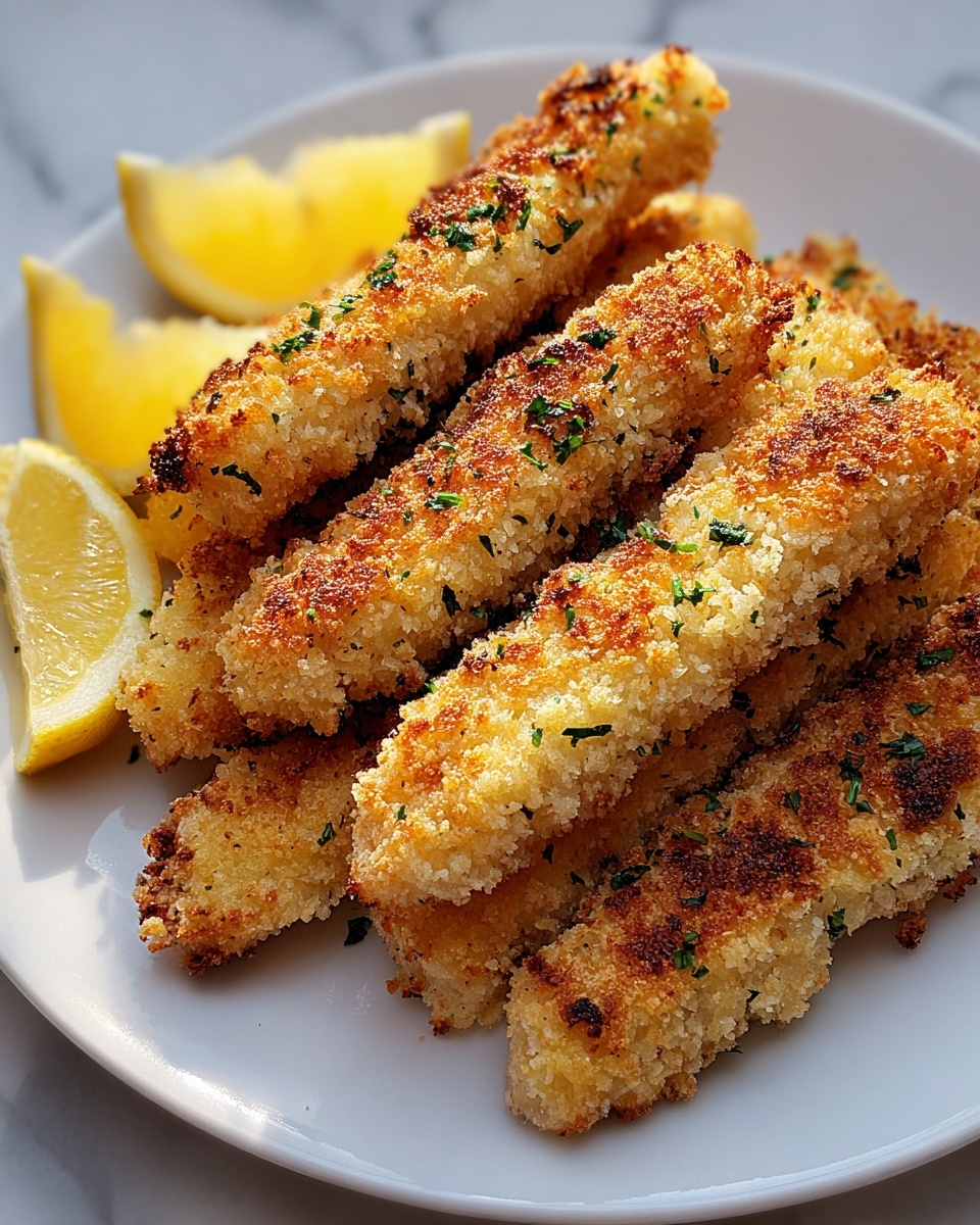 Lemon Garlic Parmesan Chicken Tenders Recipe - Recipe Image