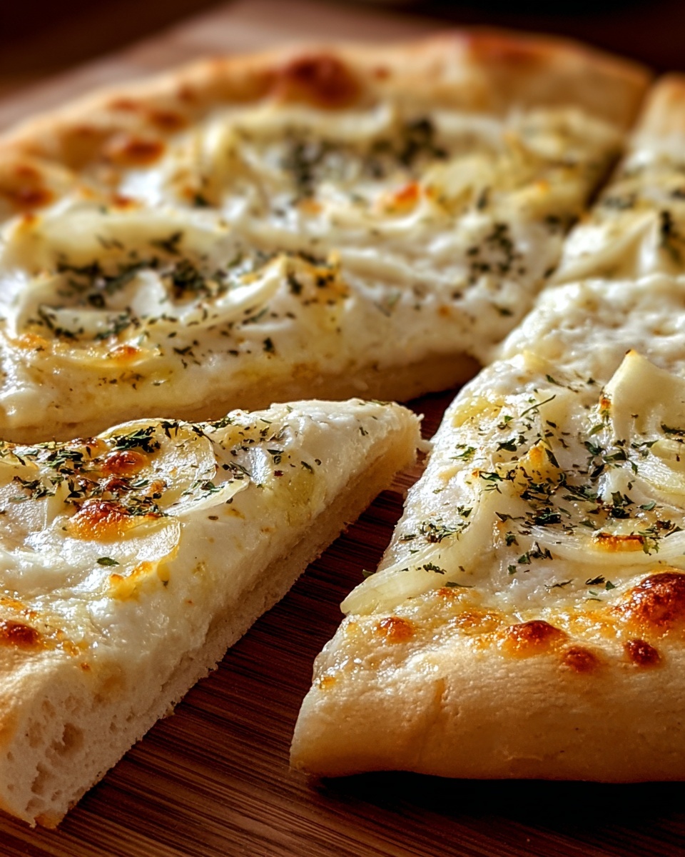 White Garlic Pizza Recipe - Recipe Image