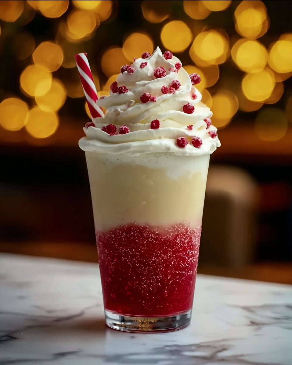 Santa Claus Peppermint Mocha Frappuccino Recipe - Recipe Image