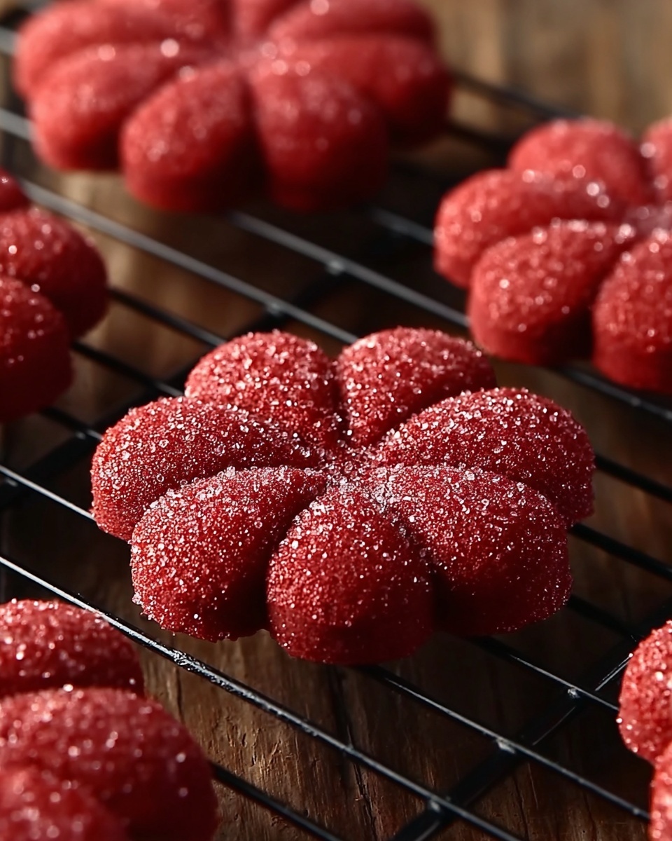 Red Velvet Spritz Cookies Recipe - Recipe Image