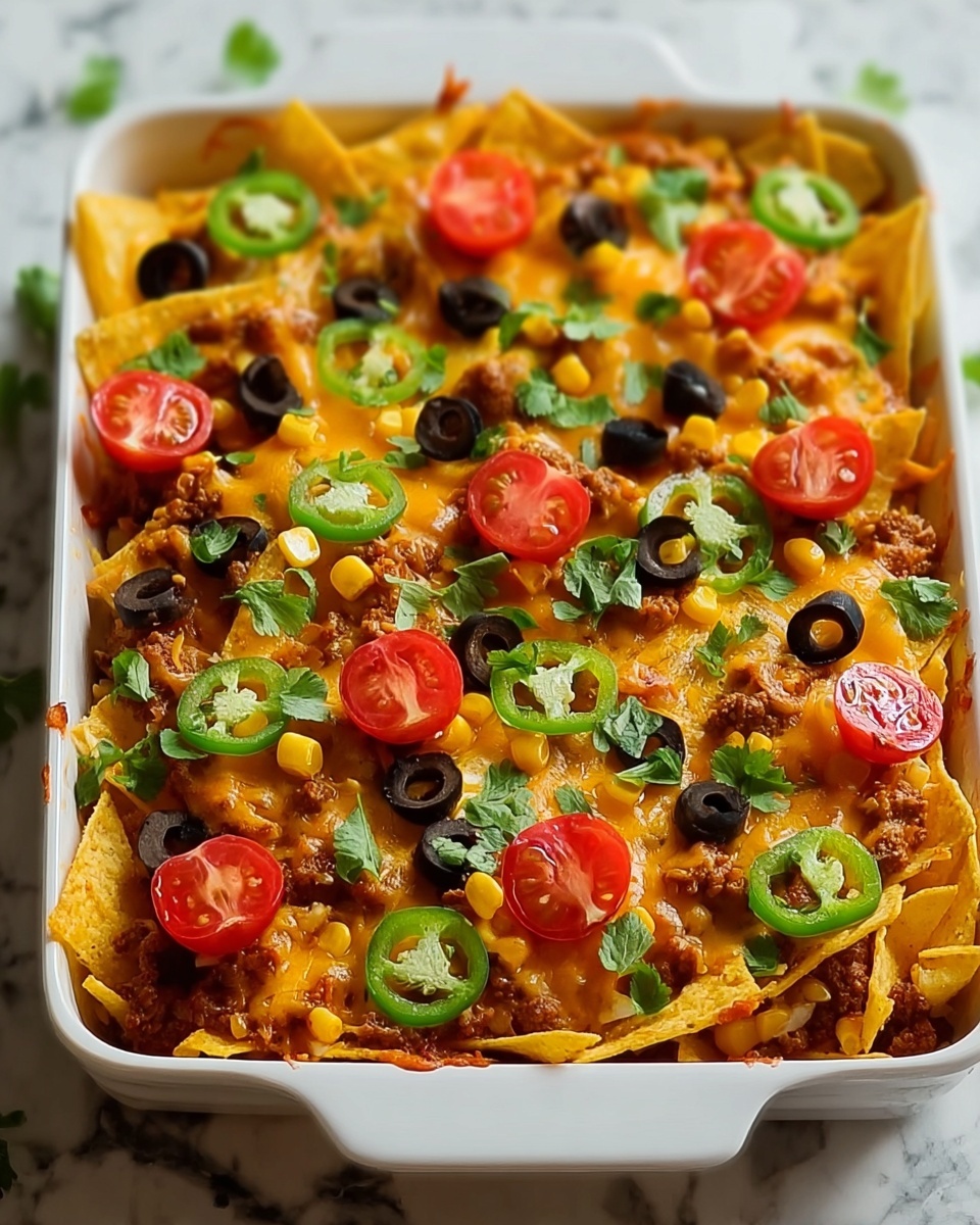 Beef Nacho Casserole Recipe - Recipe Image