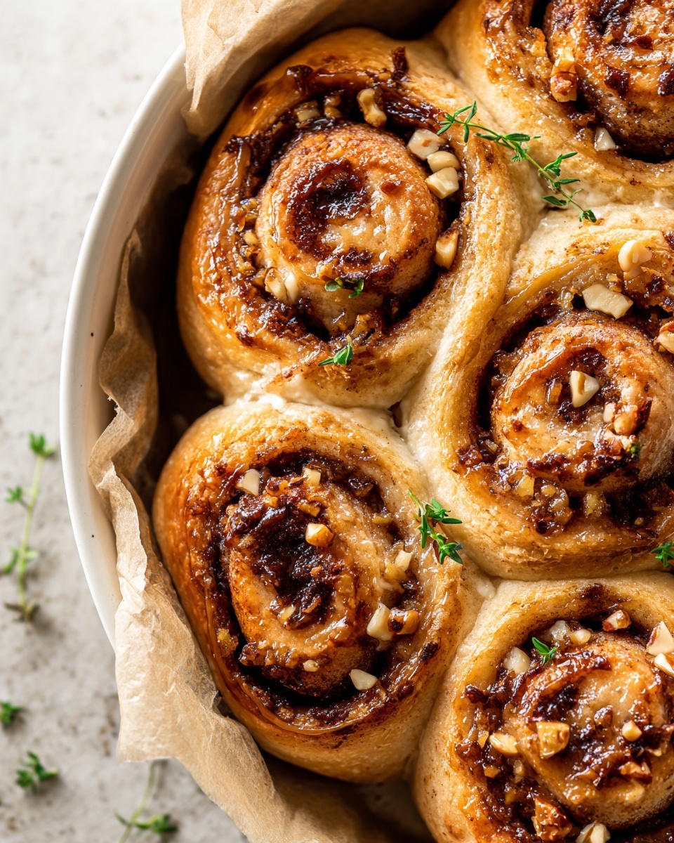Chocolate Cinnamon Rolls with Hazelnut Icing Recipe - Recipe Image