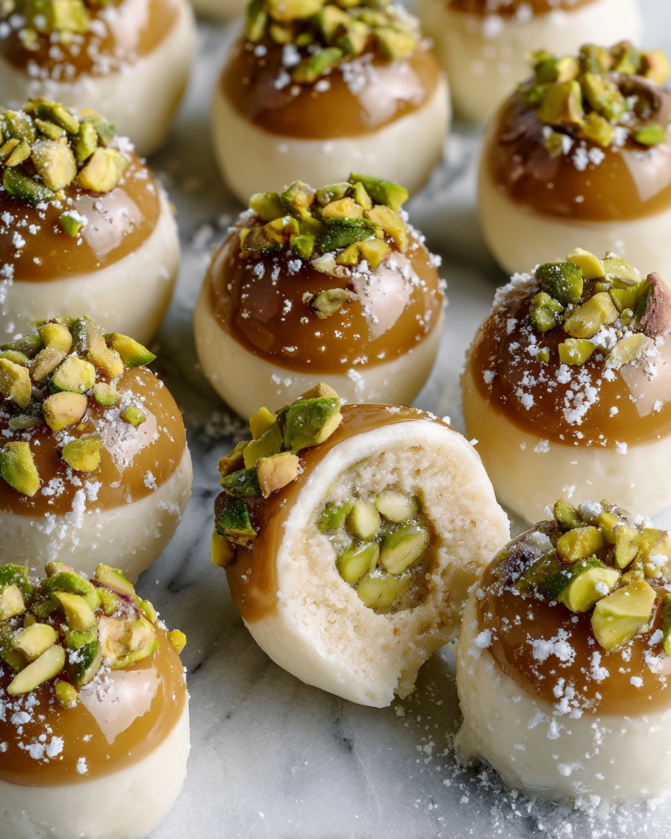 Ricotta Pistachio Honey Bites Recipe - Recipe Image
