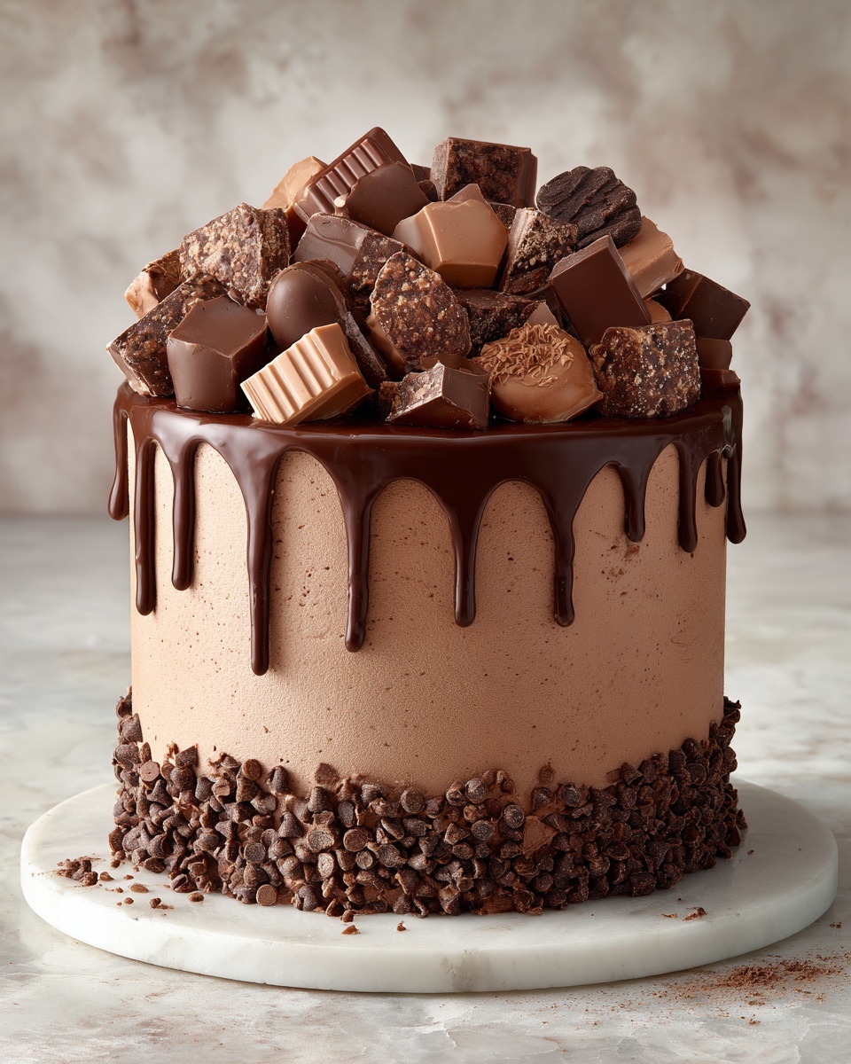Epic Chocolate Overload Explosion Cake Recipe - Recipe Image