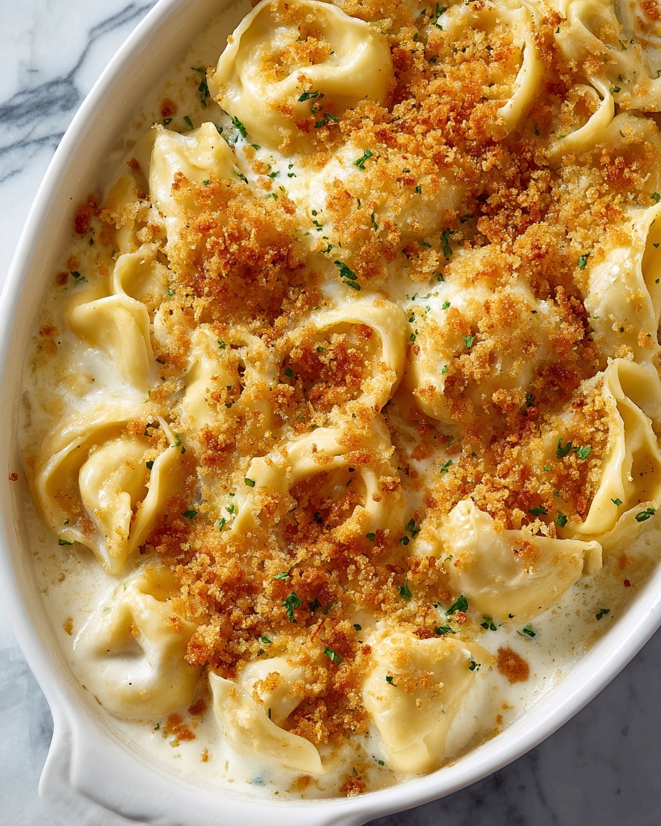 Alfredo Tortellini Bake Recipe - Recipe Image