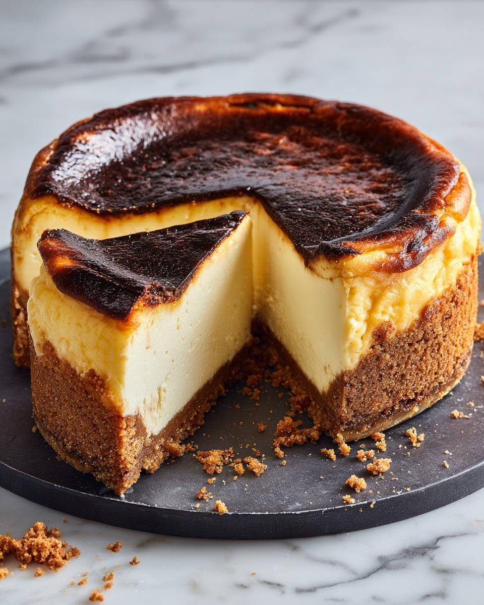 Basque Burnt Cheesecake Recipe - Recipe Image