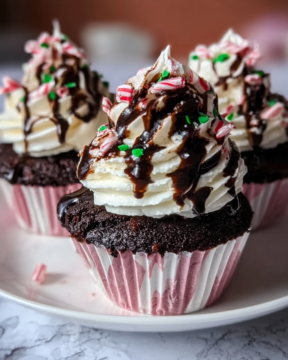 Peppermint Mocha Cupcakes Recipe - Recipe Image