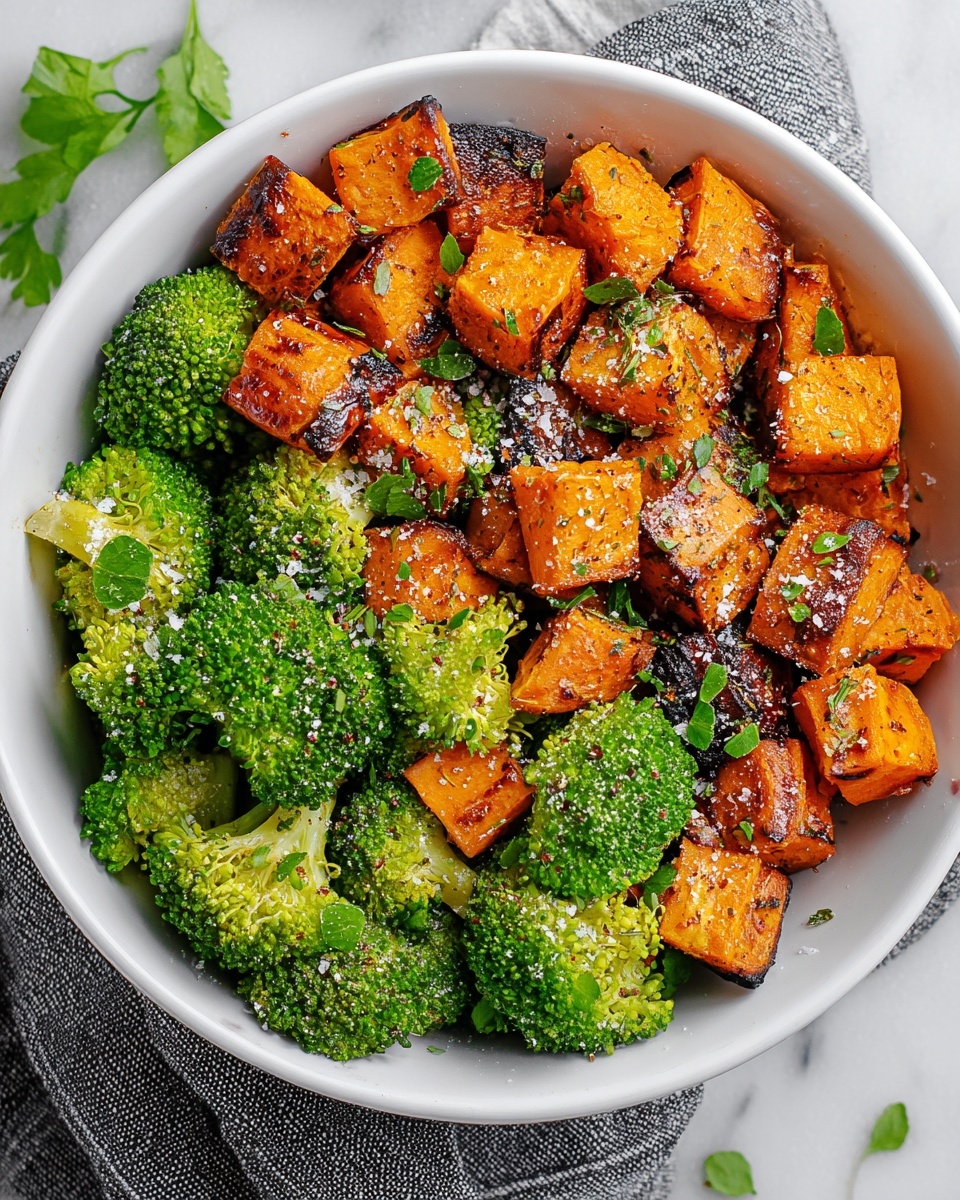 Roasted Broccoli and Sweet Potatoes Recipe - Recipe Image