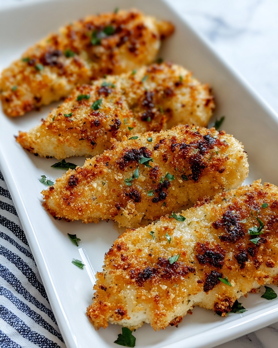 Crispy Parmesan Ranch Chicken Tenders Recipe - Recipe Image