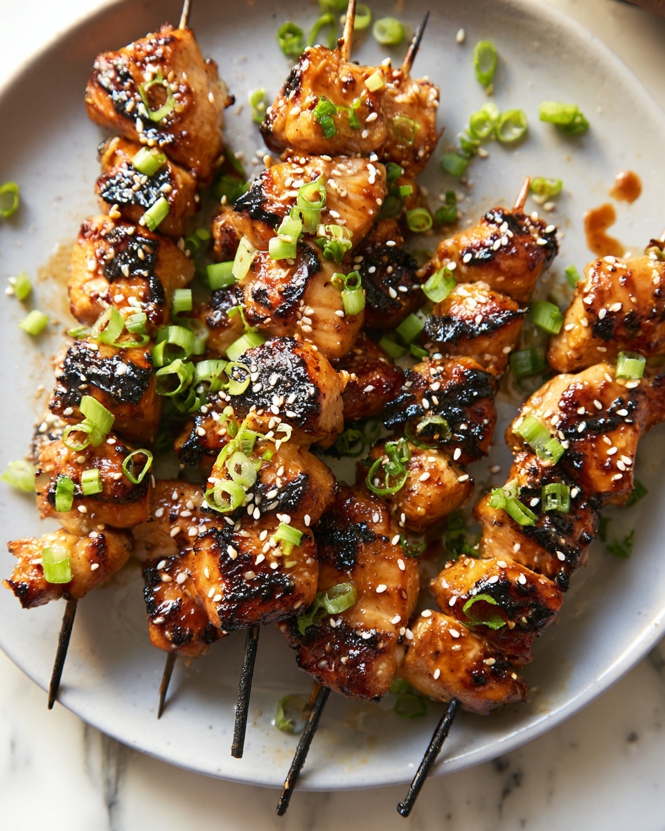 Honey Garlic Asian Chicken Kabobs Recipe - Recipe Image