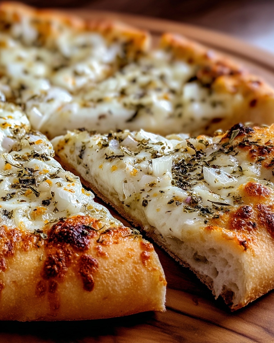 White Garlic Pizza Recipe - Recipe Image