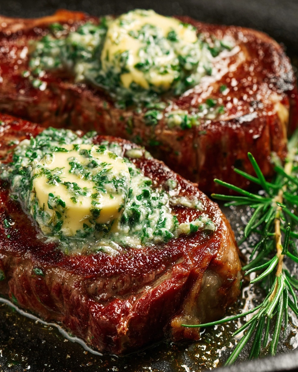 Air Fryer Ribeye Steak with Garlic Butter Recipe - Recipe Image