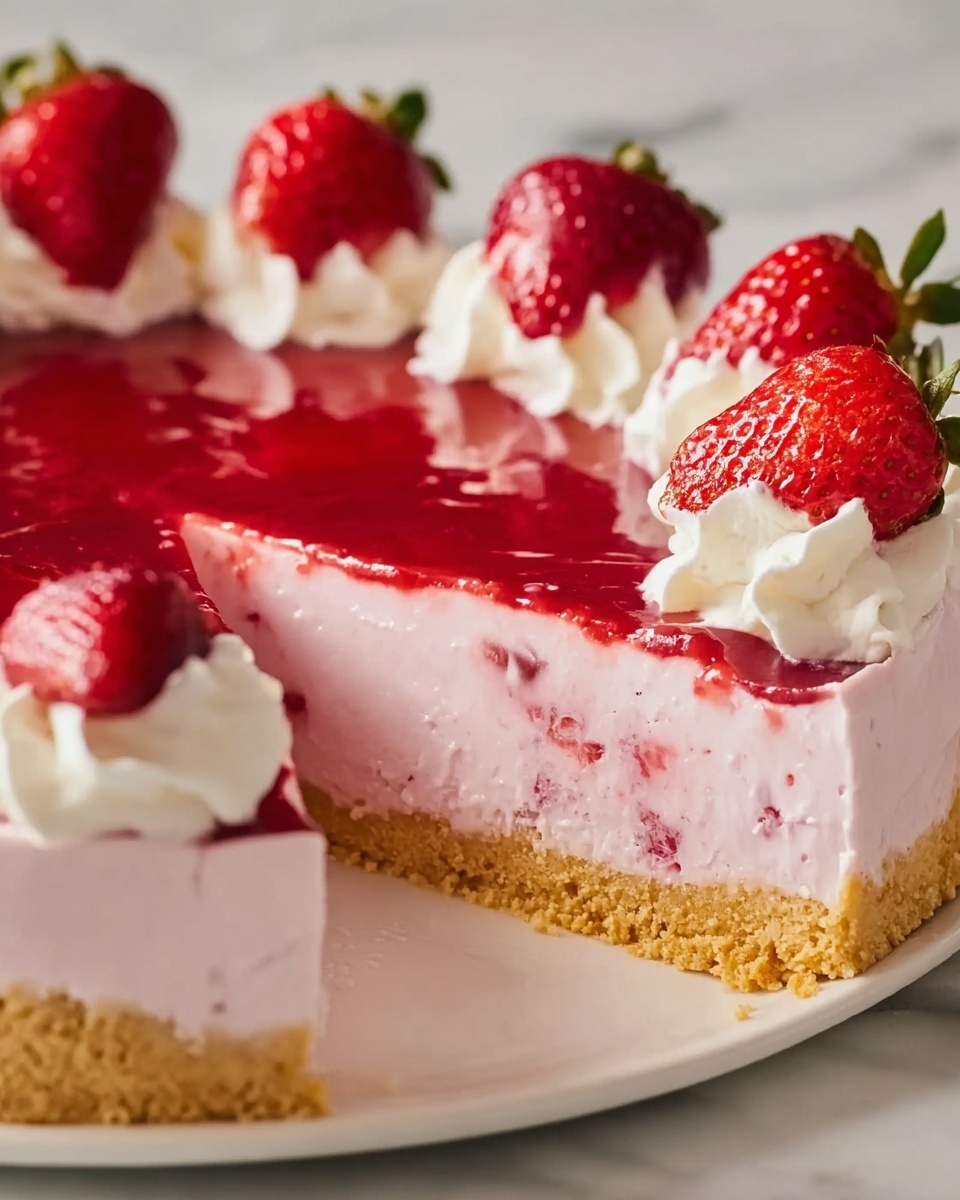 Strawberry Jello Pie Recipe - Recipe Image