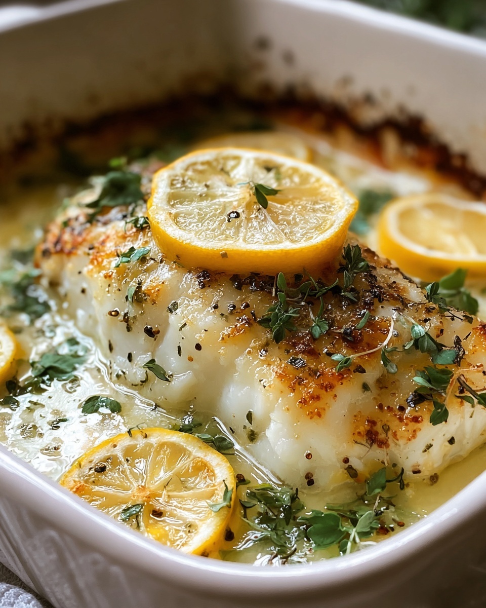 Baked Cod with Lemon and Garlic Recipe - Recipe Image