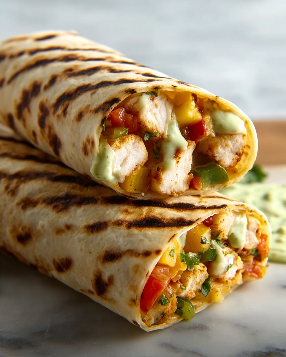 Chipotle Ranch Grilled Chicken Burrito Recipe - Recipe Image