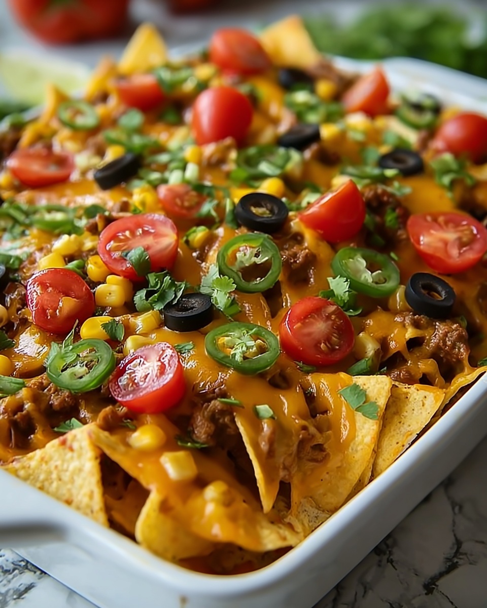 Beef Nacho Casserole Recipe - Recipe Image