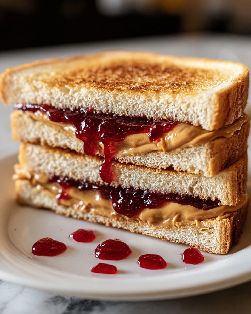 Air Fryer Peanut Butter & Jelly Sandwich Recipe - Recipe Image