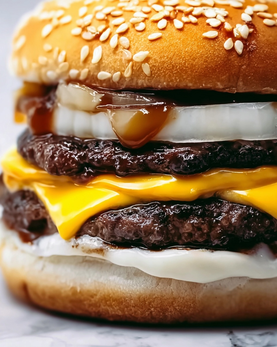 Garlic Double Steakburger Recipe - Recipe Image