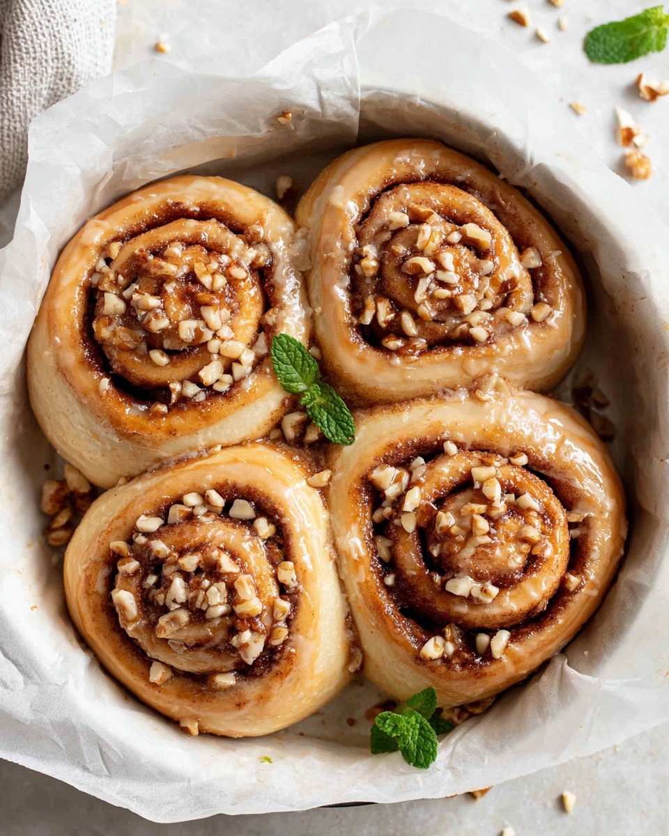 Chocolate Cinnamon Rolls with Hazelnut Icing Recipe - Recipe Image