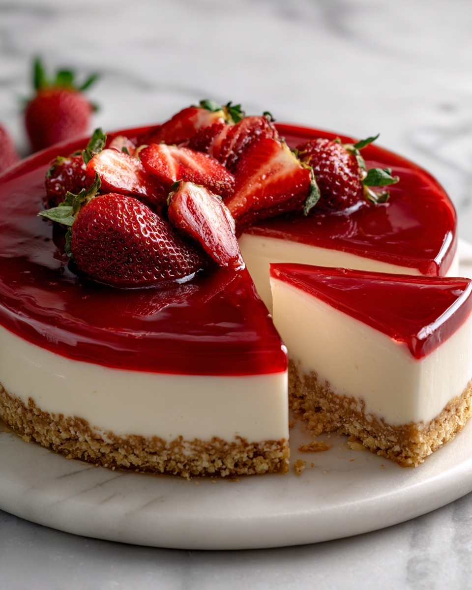 Rhubarb & Strawberry Cheesecake Recipe - Recipe Image