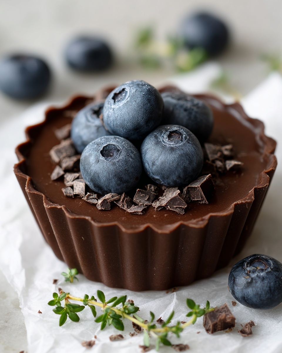 Dark Chocolate & Blueberry Frozen Yogurt Bites Recipe - Recipe Image