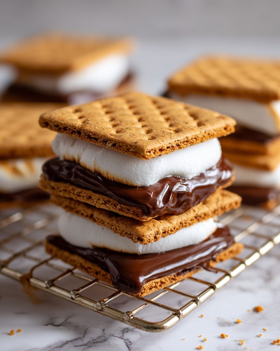 Peanut Butter S'mores Sandwich Cookies Recipe - Recipe Image