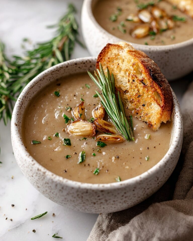 Rosemary and Roasted Garlic White Bean Soup Recipe
