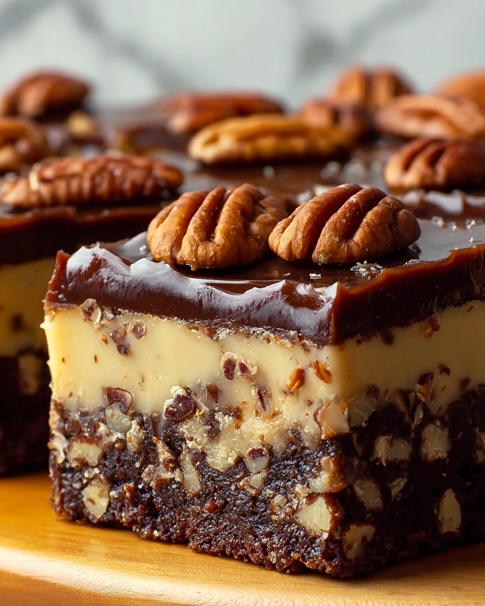 Brownie Pecan Pie Ooey Gooey Butter Cake Recipe - Recipe Image