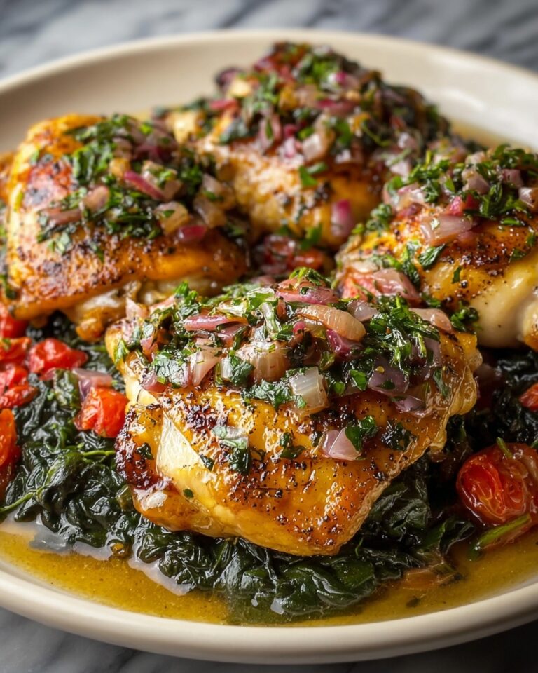 Herb-Crusted Roast Chicken with Garlic Potatoes Recipe