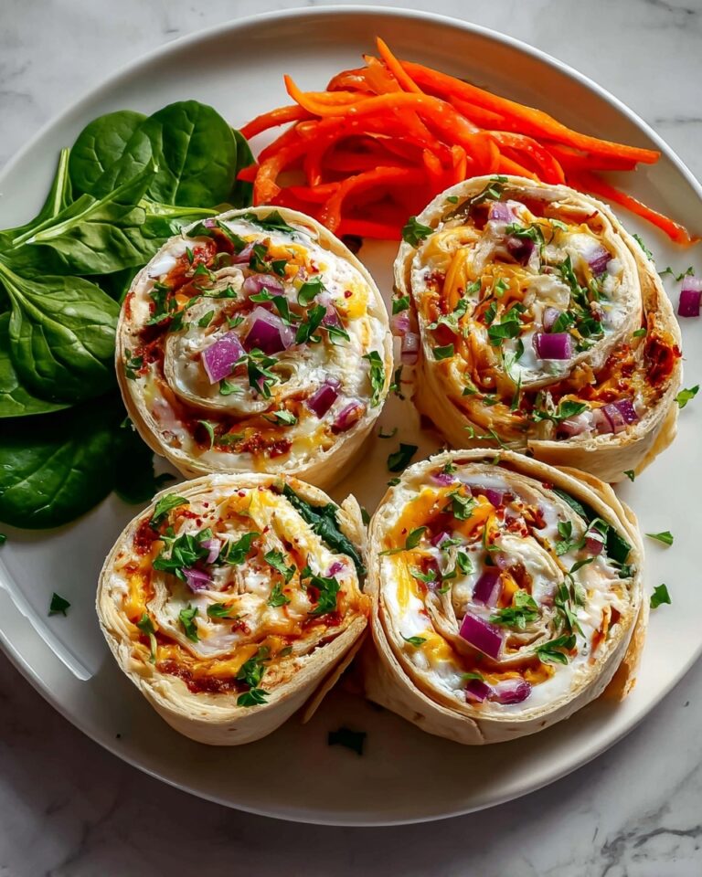 Fresh Vegetable Tortilla Roll Ups Recipe