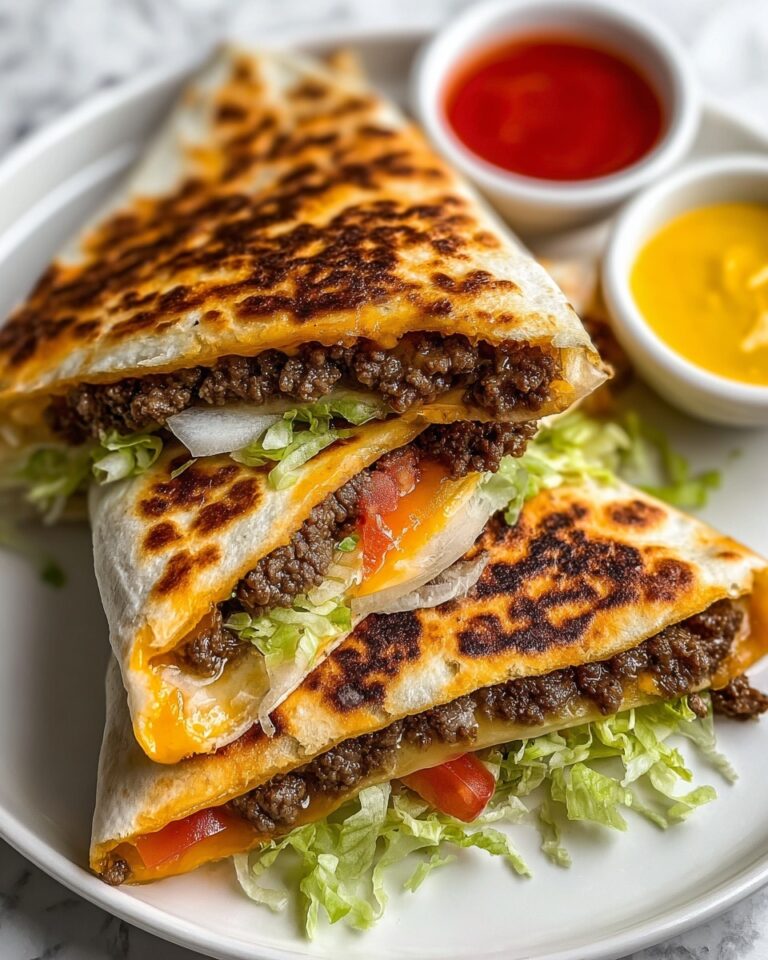 Juicy Grilled Smashburger Quesadillas Recipe