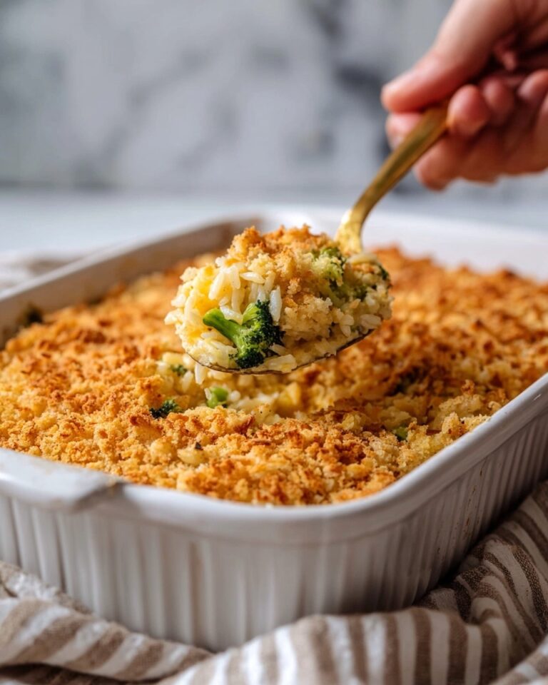 Chicken and Rice Casserole with Broccoli and Cheddar Recipe