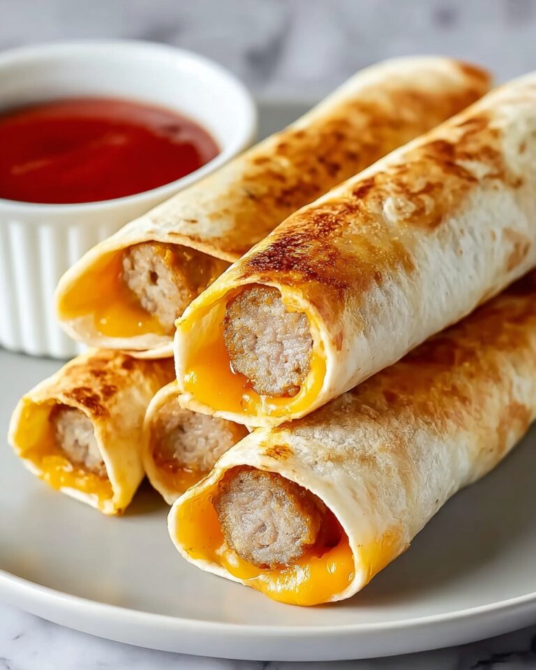 Breakfast Taquitos with Sausage, Eggs, and Cheese Recipe